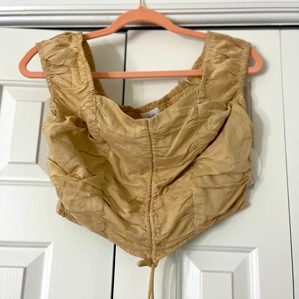 Jappa by TJ Maxx- tan tied top
